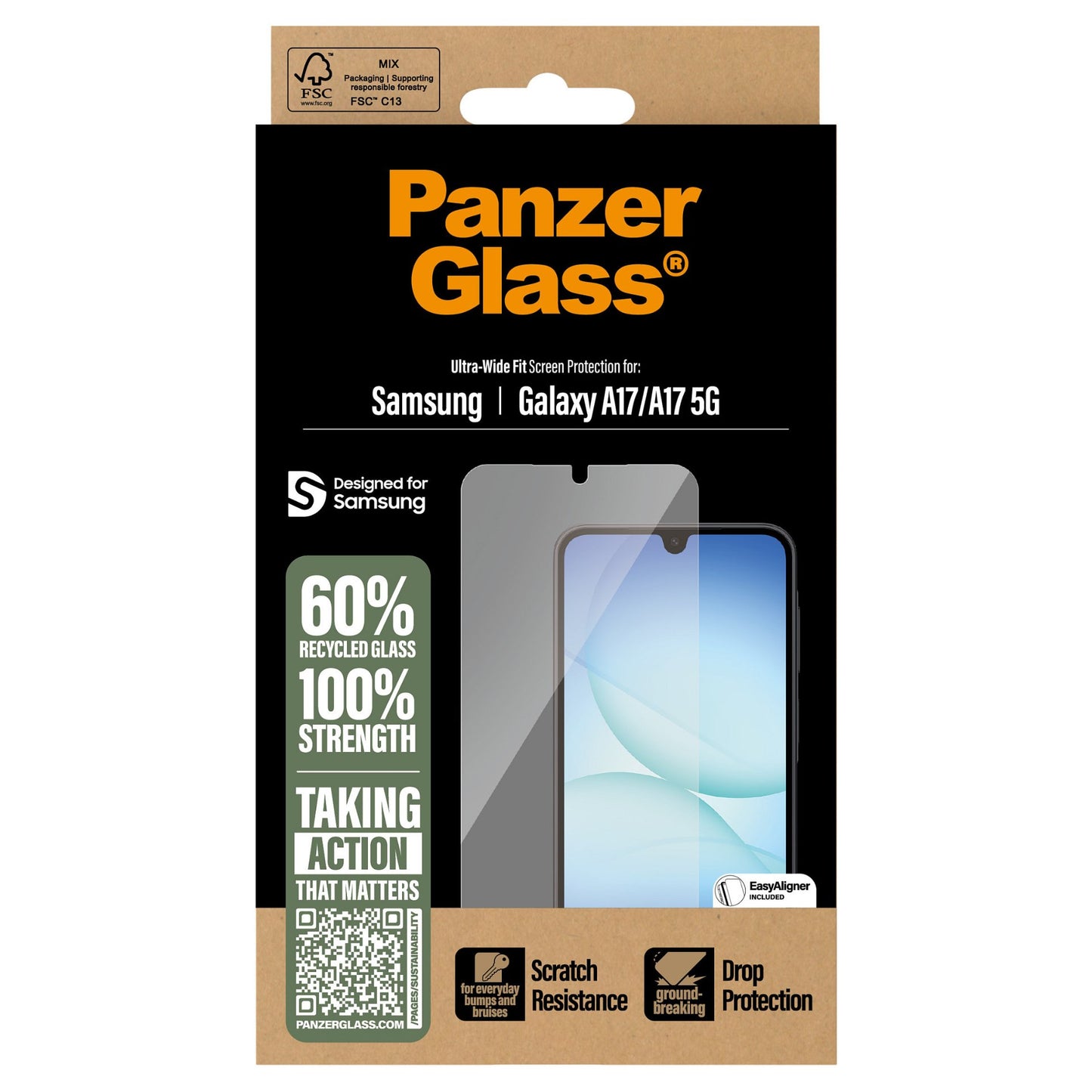 PanzerGlass Screen Protector Galaxy A17/A17 5G UWF