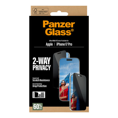 PanzerGlass 2-Way Privacy Schutzglas iPhone 17 Pro/UWF
