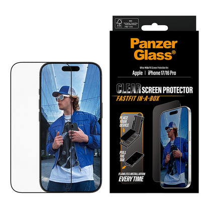PanzerGlass Schutzglas black Frame iPhone 17 UWF Fastfit