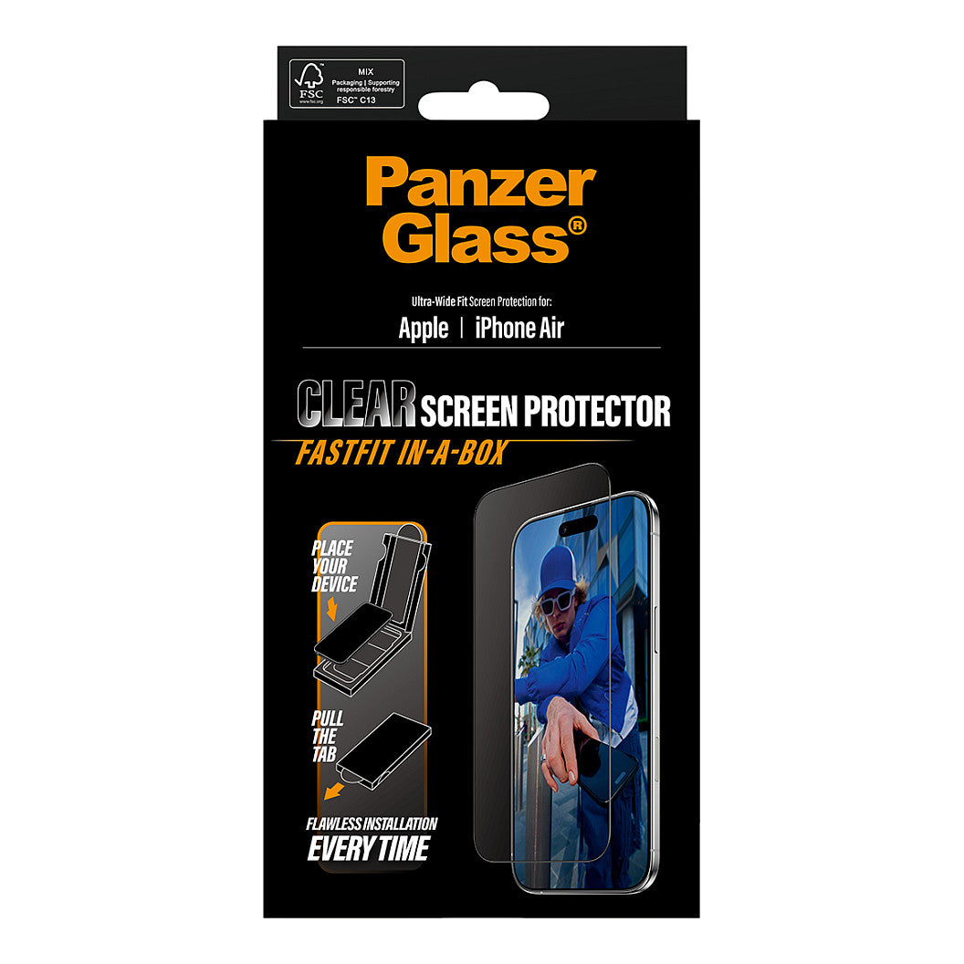PanzerGlass Schutzglas black Frame iPhone Air UWF Fastfit