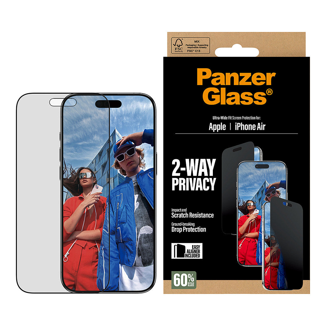 PanzerGlass 2-Way Privacy Schutzglas iPhone Air/UWF