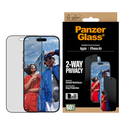 PanzerGlass 2-Way Privacy Schutzglas iPhone Air/UWF