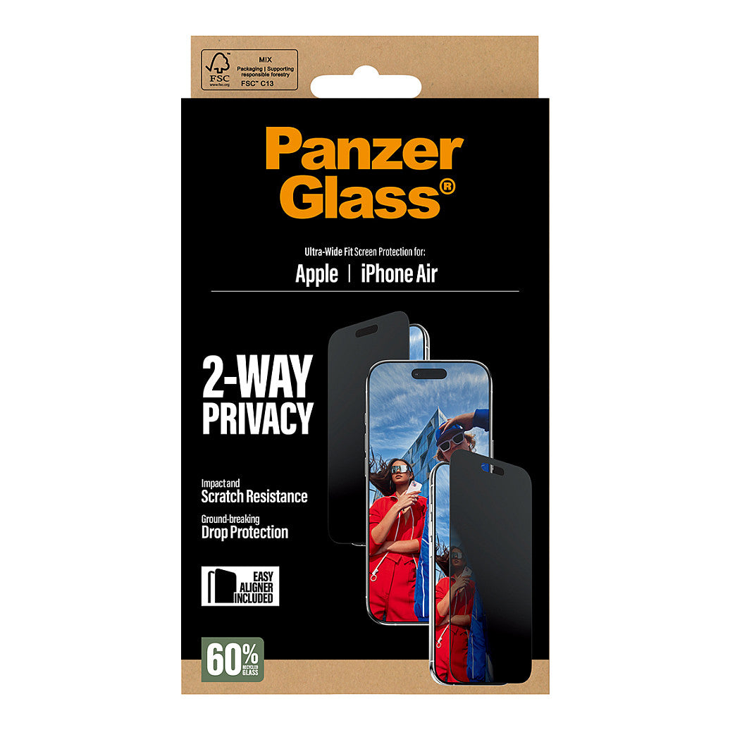 PanzerGlass 2-Way Privacy Schutzglas iPhone Air/UWF