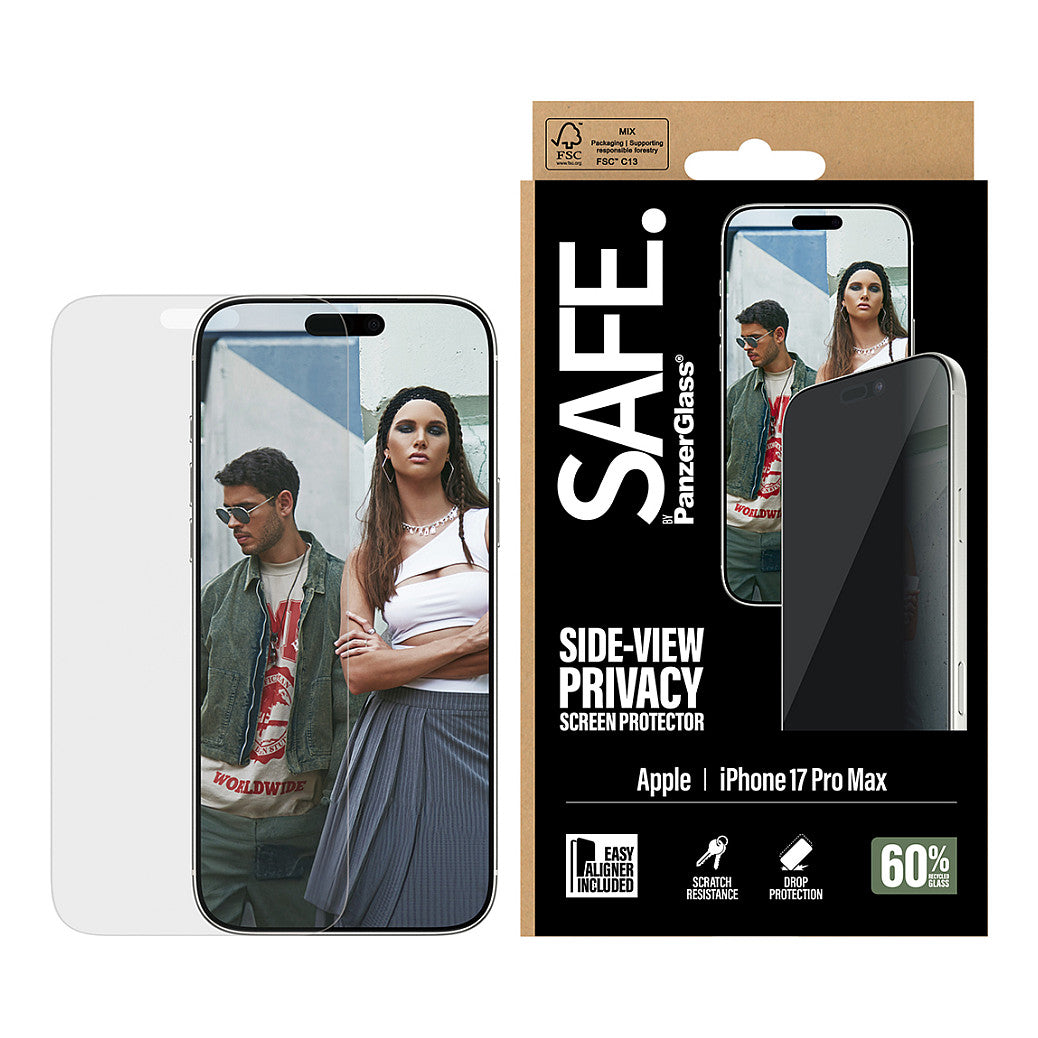 SAFE Privacy Schutzglas iPhone 17 Pro Max/UWF