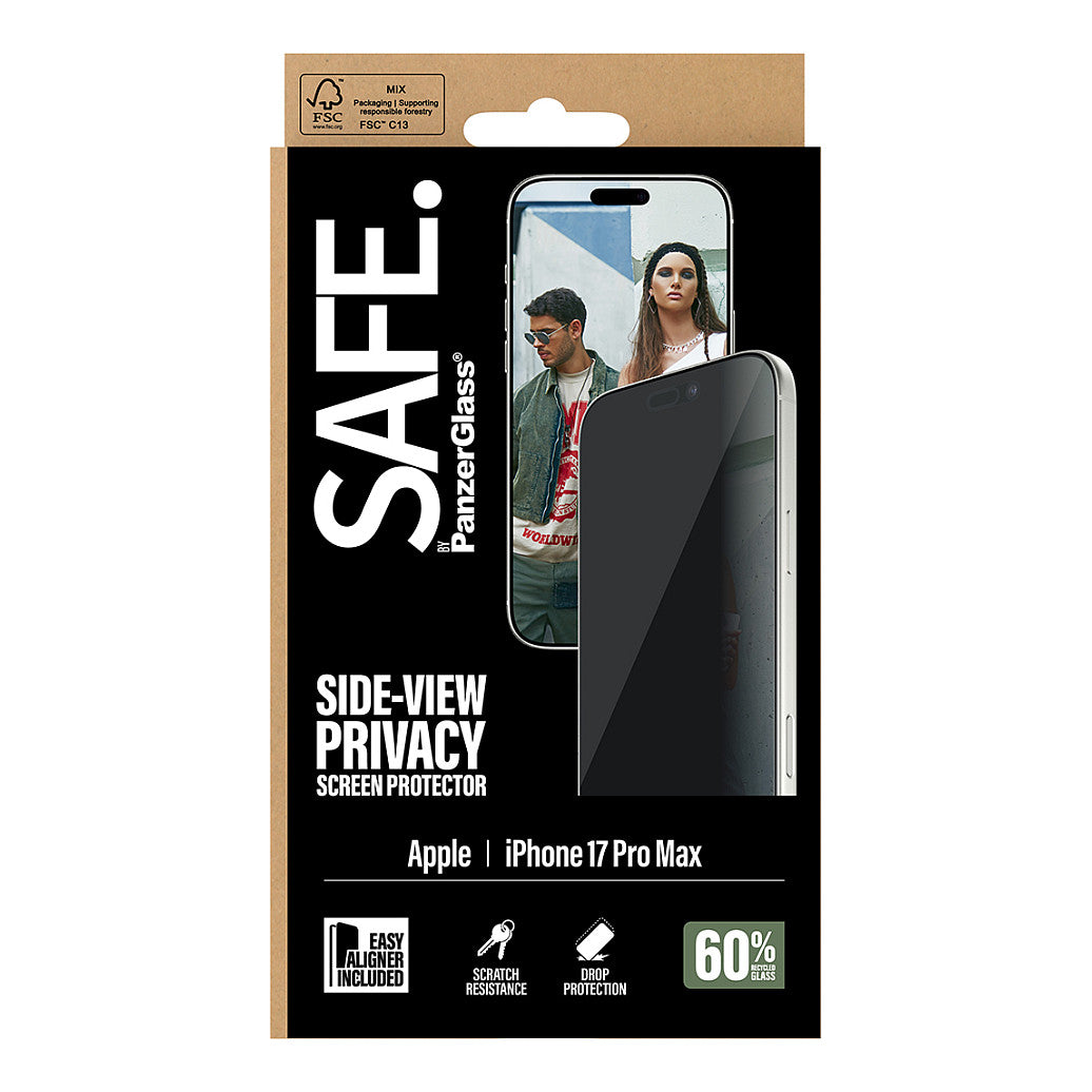 SAFE Privacy Schutzglas iPhone 17 Pro Max/UWF