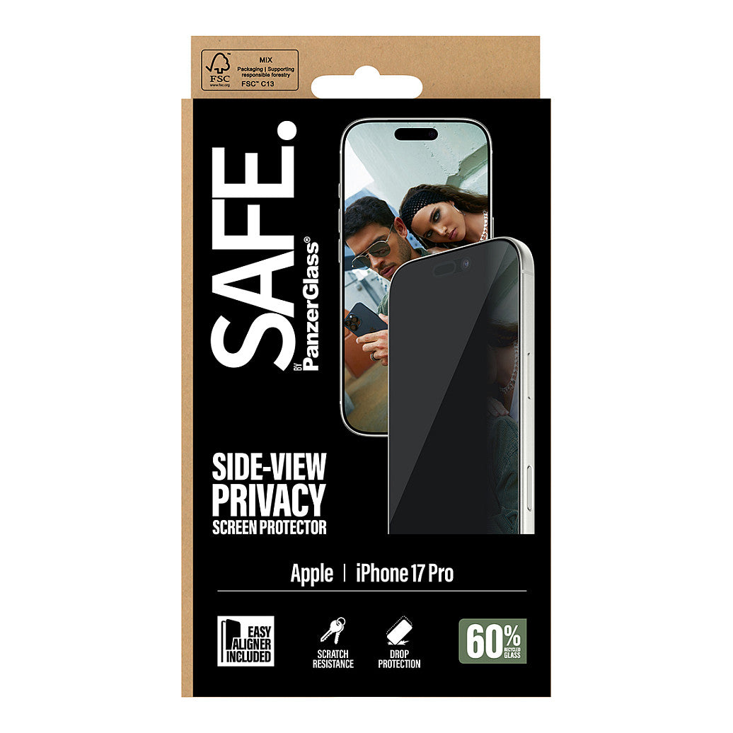 SAFE Privacy Schutzglas iPhone 17 Pro/UWF