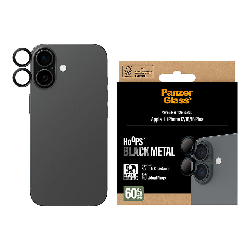 PanzerGlass Hoops black iPhone 17/16/16 Plus
