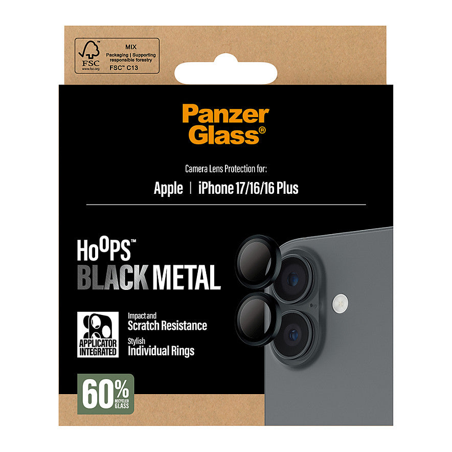 PanzerGlass Hoops black iPhone 17/16/16 Plus
