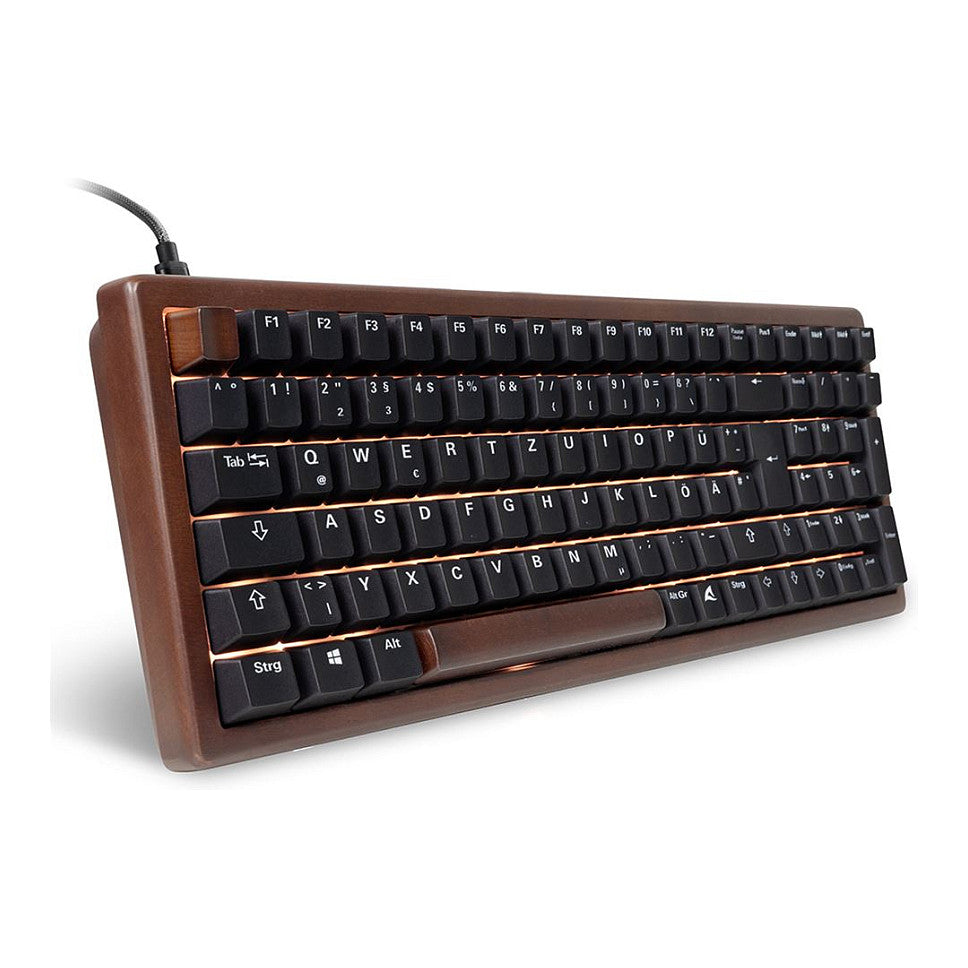 Sharkoon Gaming Tastatur Skiller SGK50S2 Wood schwarz