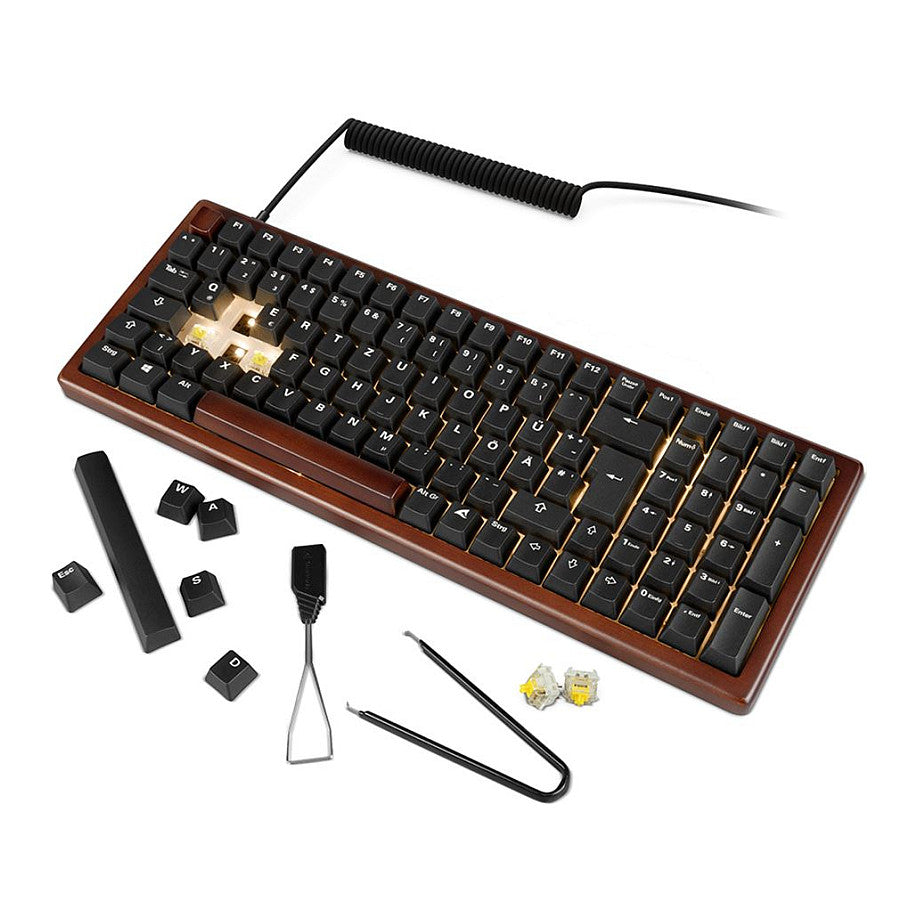 Sharkoon Gaming Tastatur Skiller SGK50S2 Wood schwarz