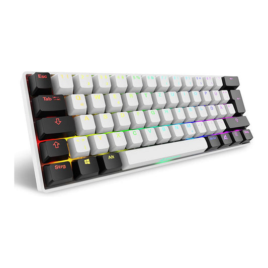 Sharkoon Gaming Tastatur Skiller SGK50S4 Gen2 weiß-gelb DE