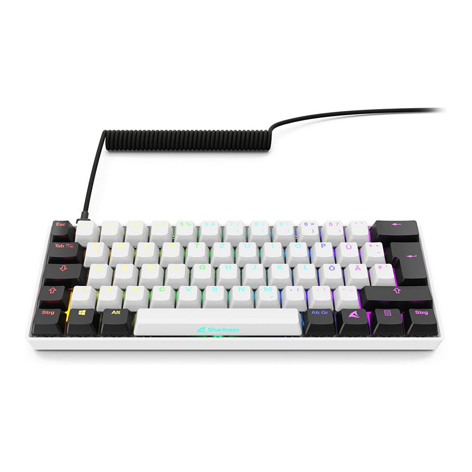 Sharkoon Gaming Tastatur Skiller SGK50S4 Gen2 weiß-gelb DE