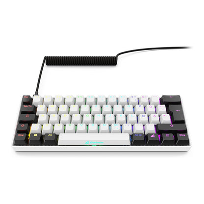 Sharkoon Gaming Tastatur Skiller SGK50S4 Gen2 weiß-gelb DE