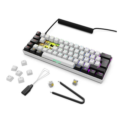 Sharkoon Gaming Tastatur Skiller SGK50S4 Gen2 weiß-gelb DE