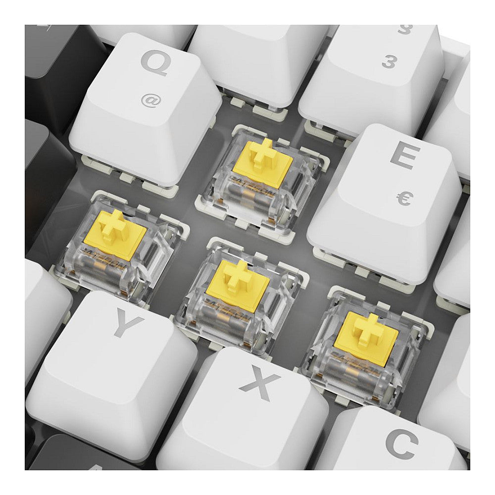 Sharkoon Gaming Tastatur Skiller SGK50S4 Gen2 weiß-gelb DE