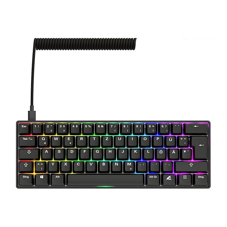 Sharkoon Gaming Tastatur Skiller SGK50S4 Gen2 PBT scw-gel DE