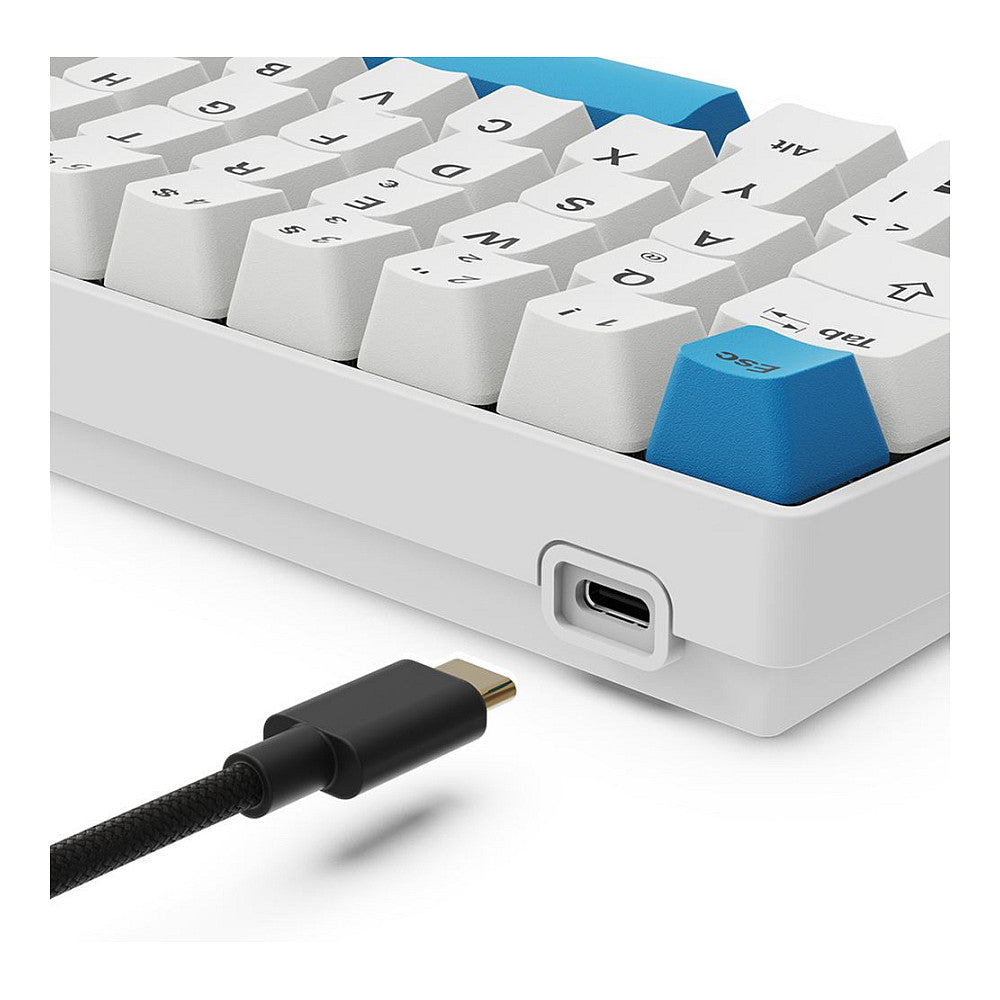 Sharkoon Gaming Tastatur Skiller SGK50S4 Gen2 PBT wei-gel DE