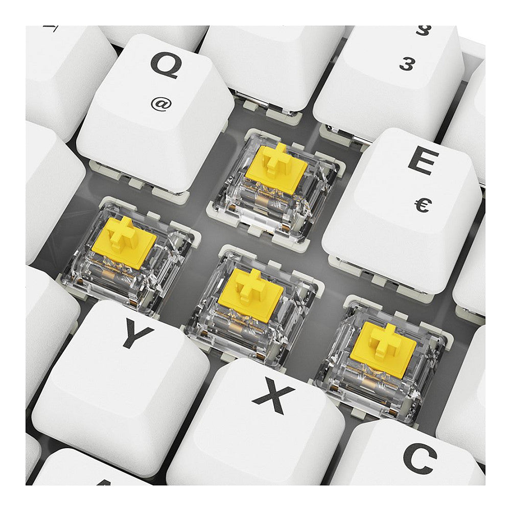 Sharkoon Gaming Tastatur Skiller SGK50S4 Gen2 PBT wei-gel DE
