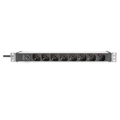 DIGITUS 8-Fach Steckdosenleiste 1HE PDU, IEC C14 St. IT