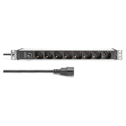 DIGITUS 8-Fach Steckdosenleiste 1HE PDU, IEC C14 St. IT