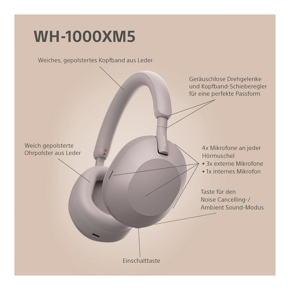 Sony WH-1000XM5 Headphone pink