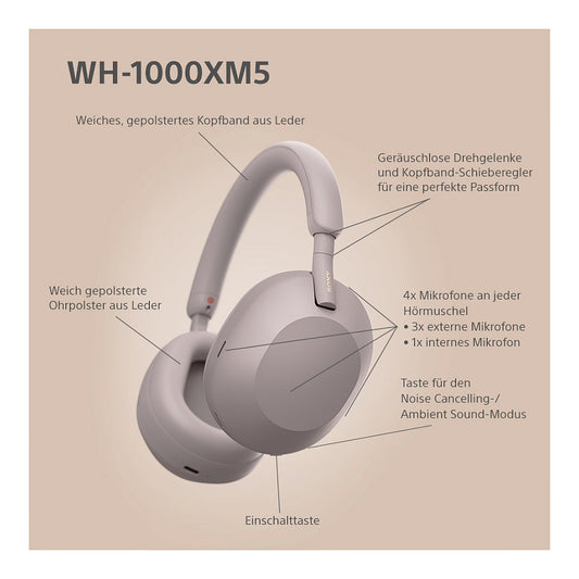 Sony WH-1000XM5 Headphone pink