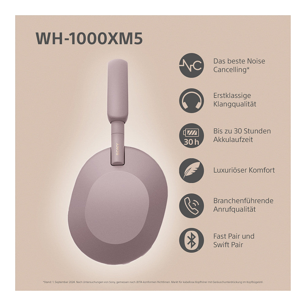 Sony WH-1000XM5 Headphone pink