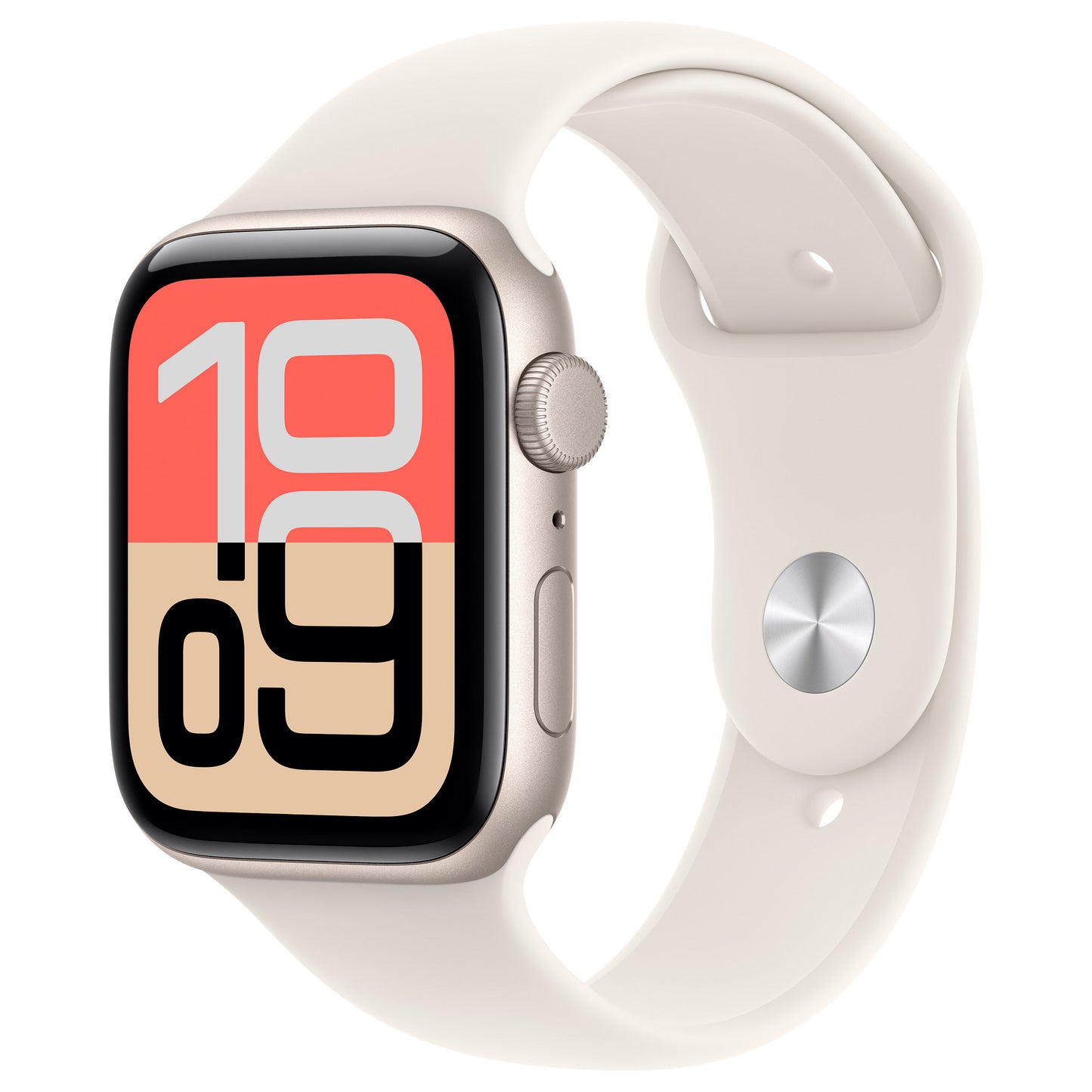 Apple Watch SE 3 Aluminium 44mm Polarstern (Sportarmband polarstern) M/L