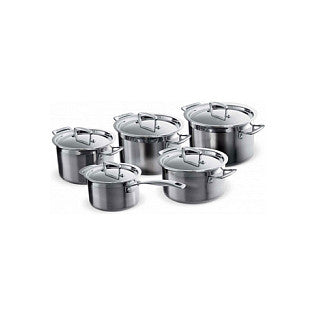 Le Creuset 3-Ply Topfset fünfteilig, silber