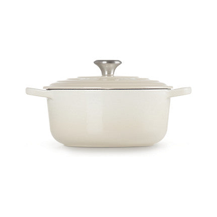 Le Creuset Signature Roaster round 20cm meringue (21177207164430)
