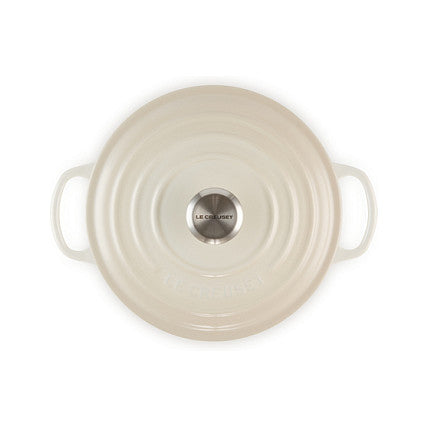 Le Creuset Signature Roaster round 20cm meringue (21177207164430)