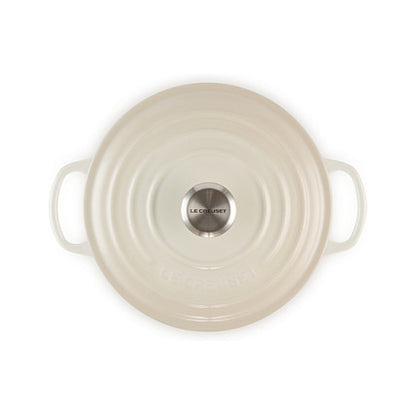 Le Creuset Signature Roaster round 20cm meringue (21177207164430)