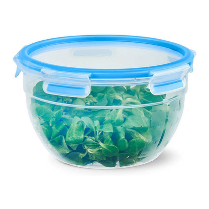 Emsa N1011400 Clip & Close Frischhaltedose rund Transparent/Blau