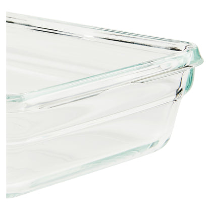 Emsa N10511 Clip & Close Glas Frischhaltedosen-Set 3-teilig Transparent/Rot