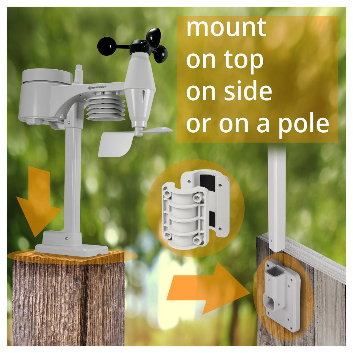 Bresser Wetter Center 5-in-1 WLAN Profi-Sensor
