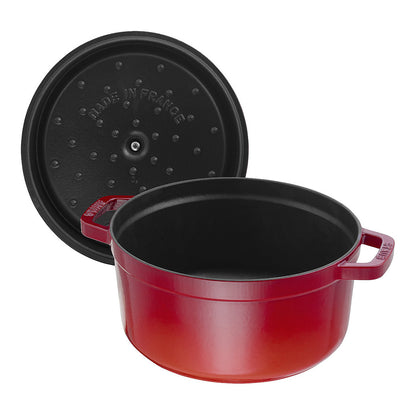 Staub La Cocotte 28cm rund, Kirsch-rot, Gusseisen