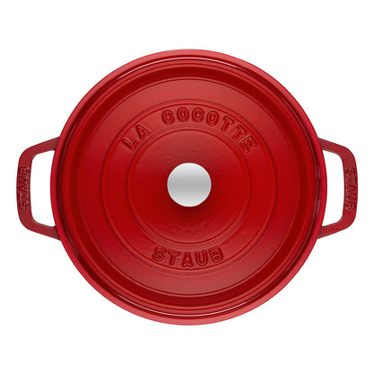 Staub La Cocotte 28cm rund, Kirsch-rot, Gusseisen