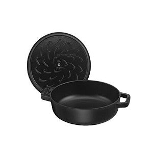 Staub Brter Chistera 28 cm schwarz, Gusseisen