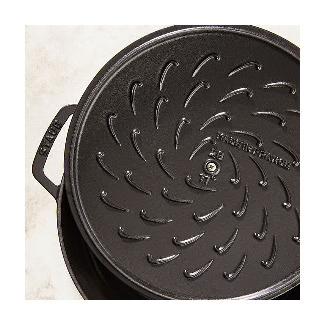 Staub Brter Chistera 28 cm schwarz, Gusseisen