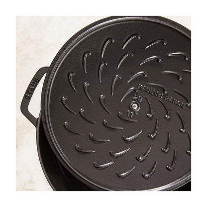 Staub Brter Chistera 28 cm schwarz, Gusseisen