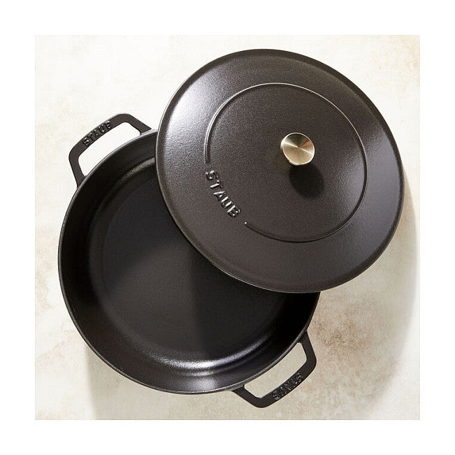 Staub Brter Chistera 28 cm schwarz, Gusseisen