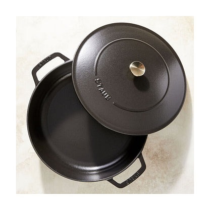Staub Brter Chistera 28 cm schwarz, Gusseisen