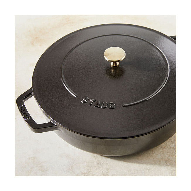 Staub Brter Chistera 28 cm schwarz, Gusseisen