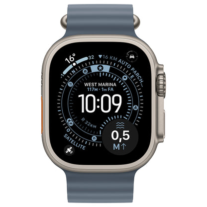 Apple Watch Ultra 3 Titanium Cellular 49mm Natur (Ocean Armband maritimblau)