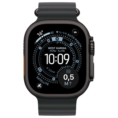 Apple Watch Ultra 3 Titanium Cellular 49mm Schwarz (Ocean Armband schwarz)