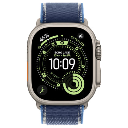 Apple Watch Ultra 3 Titanium Cellular 49mm Natur (Trail Loop blau/hellblau) S/M