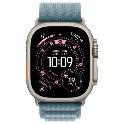 Apple Watch Ultra 3 Titanium Cellular 49mm Natur (Alpine Loop hellblau) Small