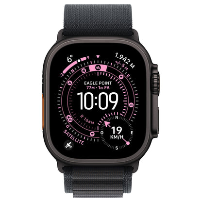 Apple Watch Ultra 3 Titanium Cellular 49mm Schwarz (Alpine Loop schwarz) Large