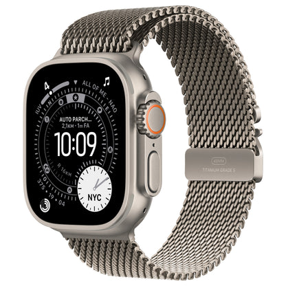 Apple Watch Ultra 3 Titanium Cellular 49mm Natur (Milanaise Titan natur) Medium