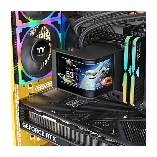 K Thermaltake MAGCurve 360 Ultra All-In-One Liquid Cooler System ARGB Fan